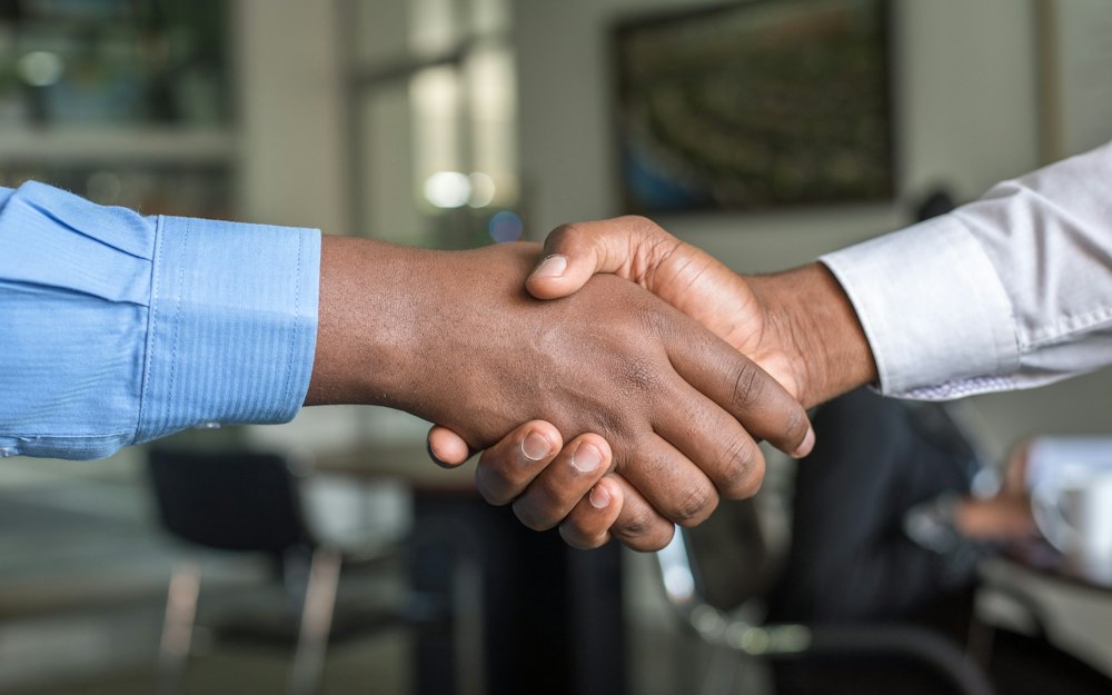 A handshake over a deal