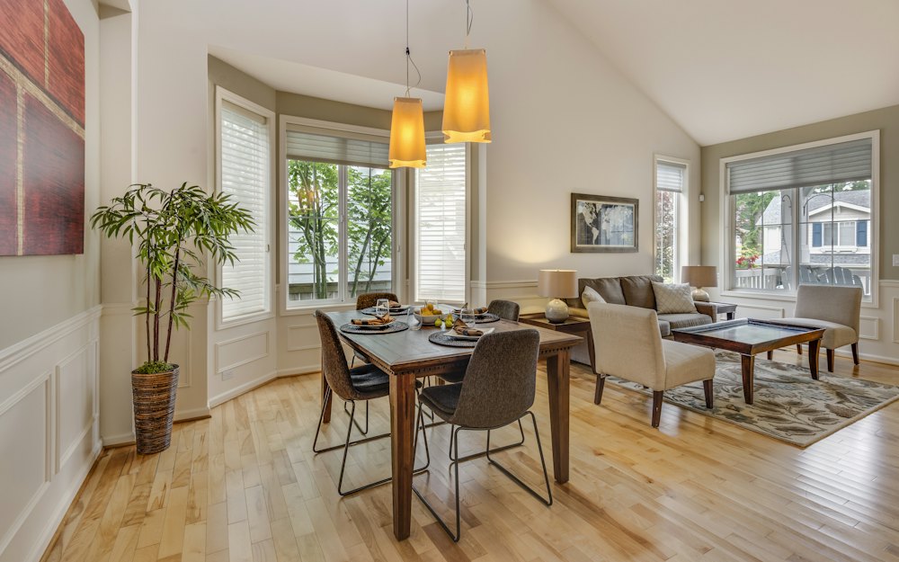 A dining area in a home