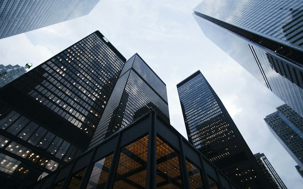 Tall modern buildings