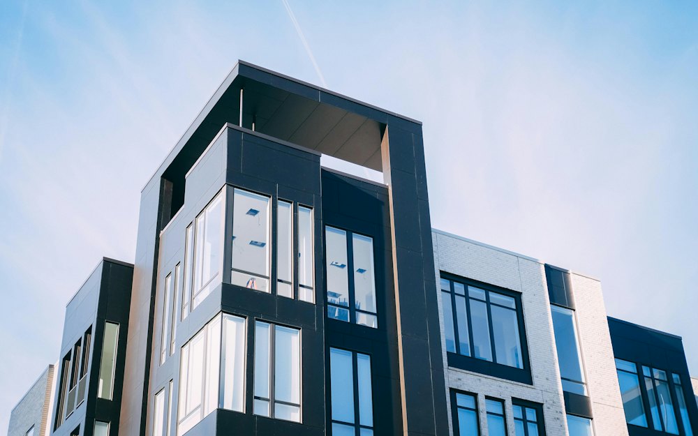 A modern apartment block